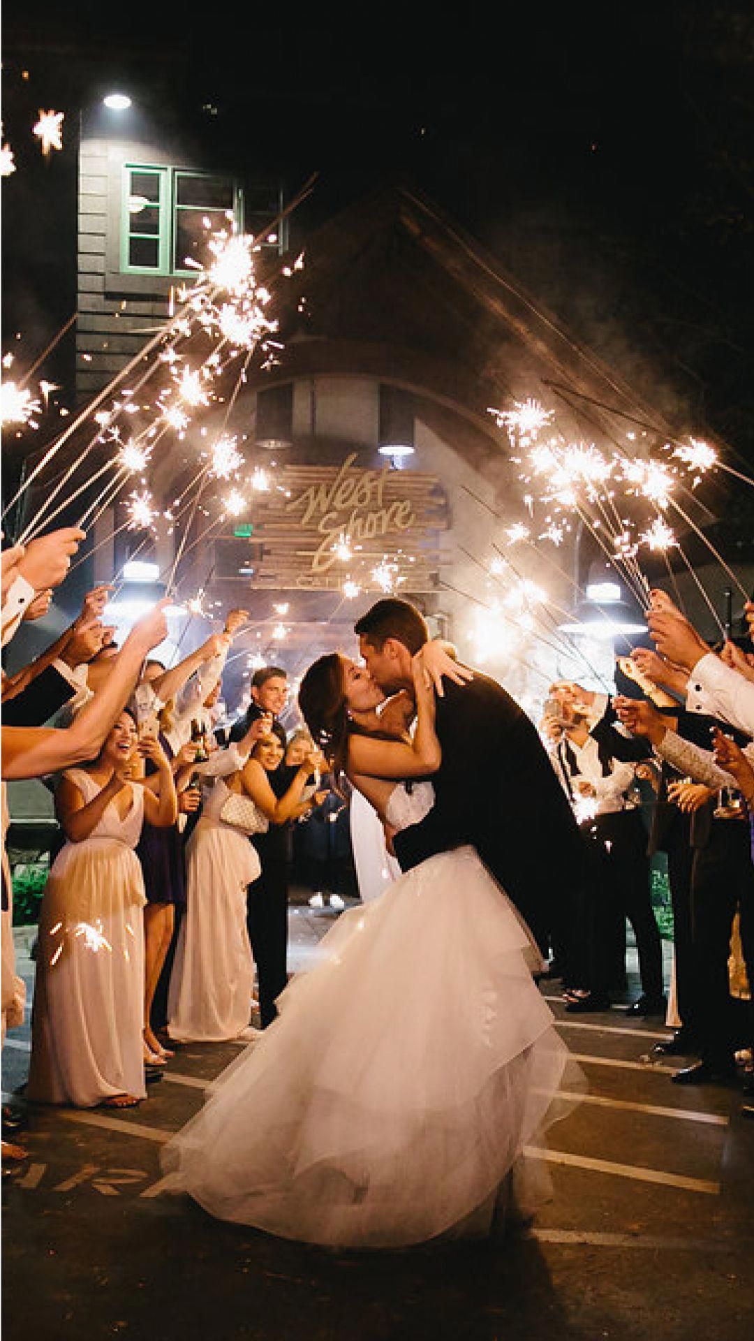wedding exit sparklers
