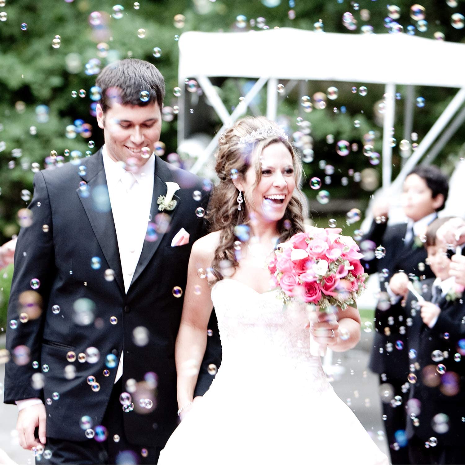 bubbles for wedding send off