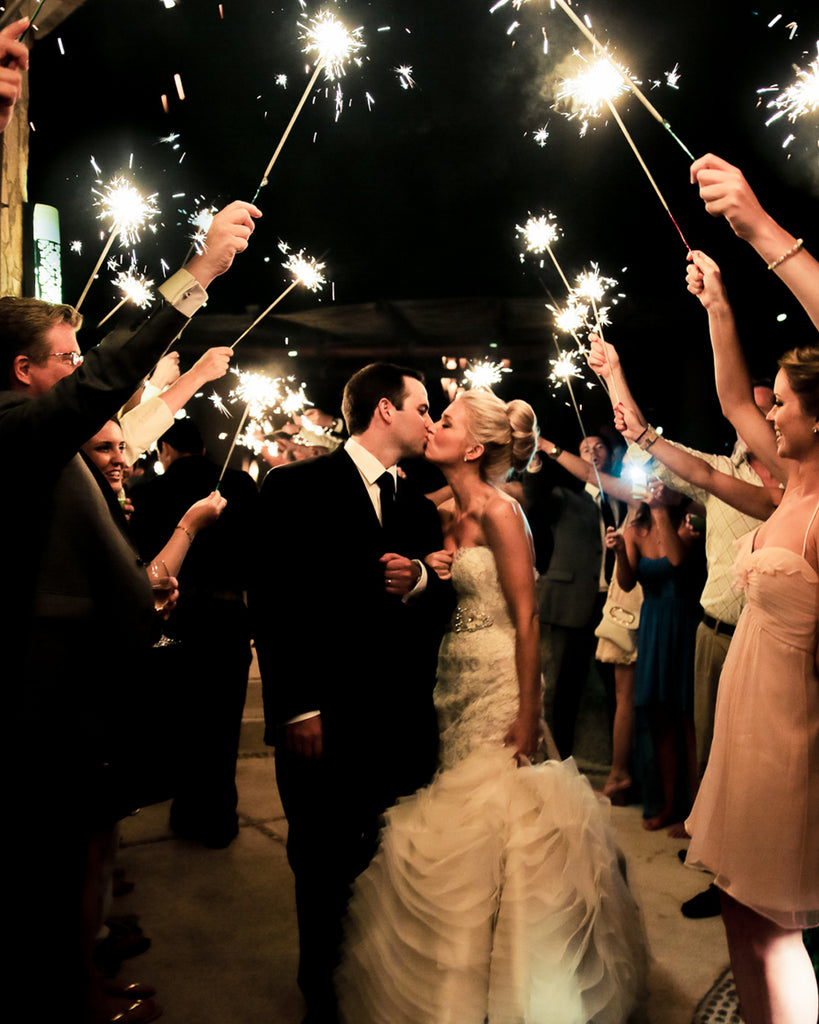 Emerging Wedding Trends Including Sparklers